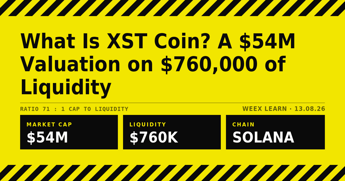 What Is XST Coin? A 4M Valuation on $760,000 of Liquidity