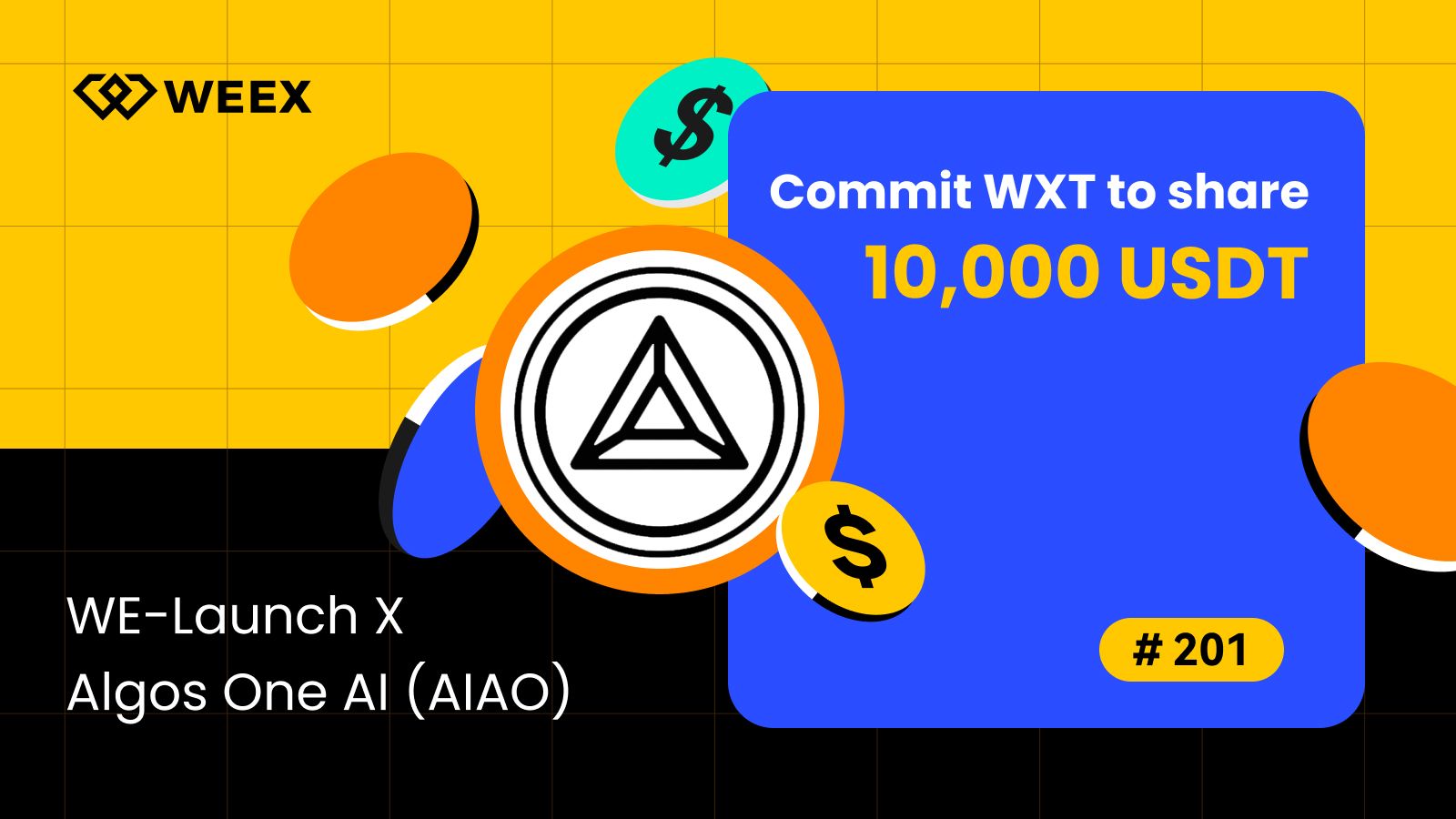 10,000 USDT AIAO Airdrop Guide | WEEX We-Launch